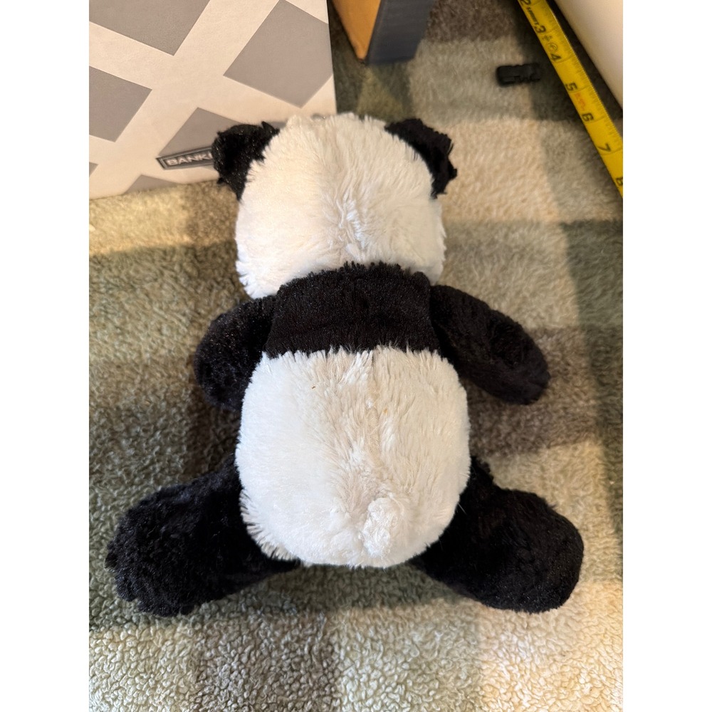 Books-A-Million Panda Bear Plush Stuffed Animal Black White 7 inch Sitting Toy - Picture 2 of 3